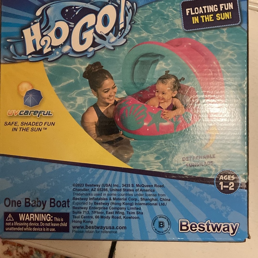 Splash star shaded baby boat new inbox never opened